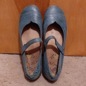 Tao blue-green Mary Jane flats